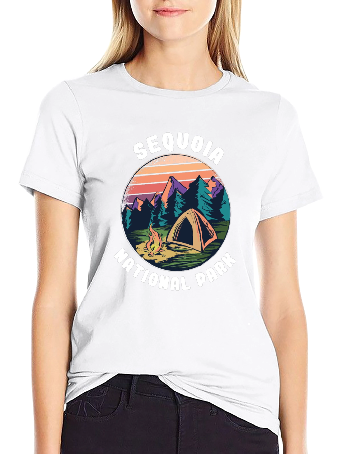 Camiseta Sequoia National Park para Aventura al Aire Libre