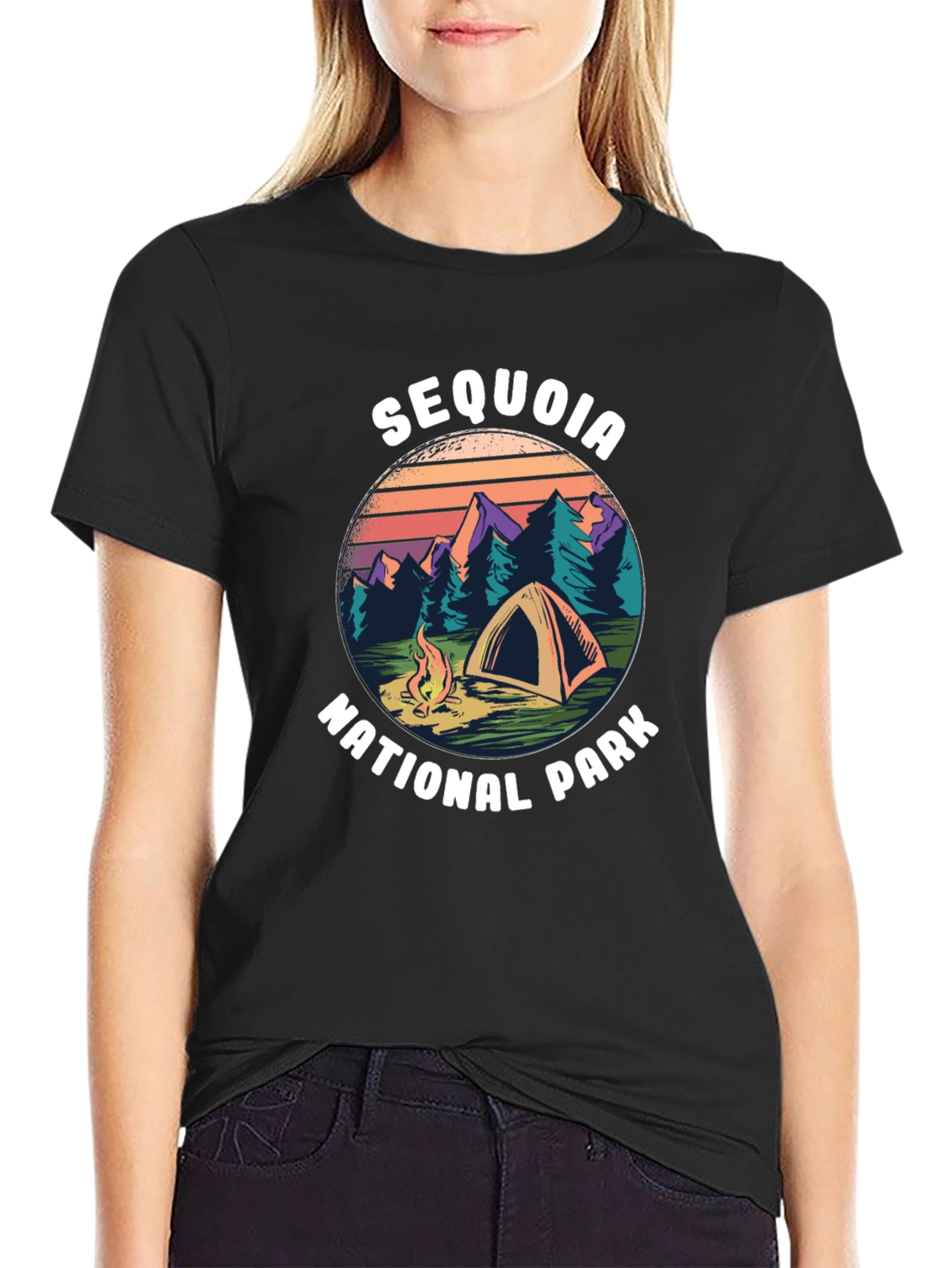 Camiseta Sequoia National Park para Aventura al Aire Libre
