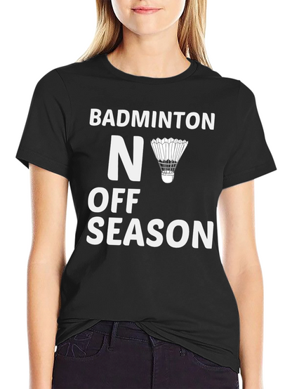 Camiseta Negra Badminton - Nunca Fuera de Temporada