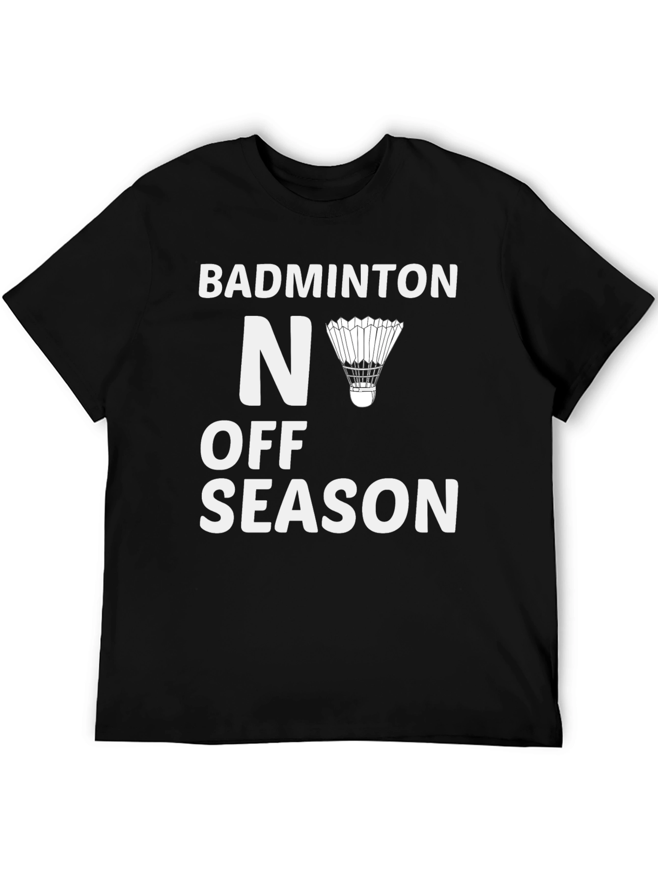 Camiseta Negra Badminton - Nunca Fuera de Temporada