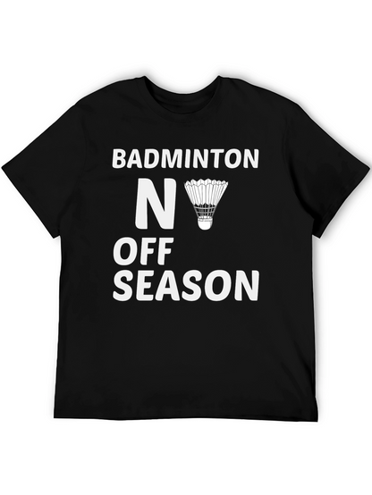 Camiseta Negra Badminton - Nunca Fuera de Temporada