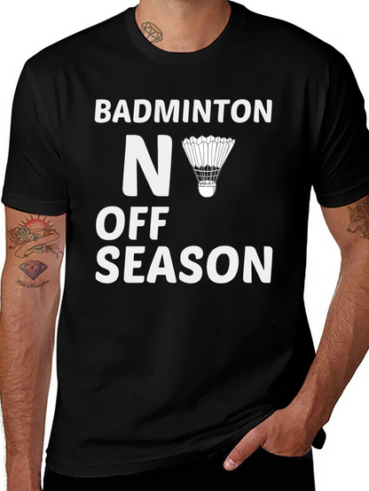 Camiseta Negra Badminton - Nunca Fuera de Temporada