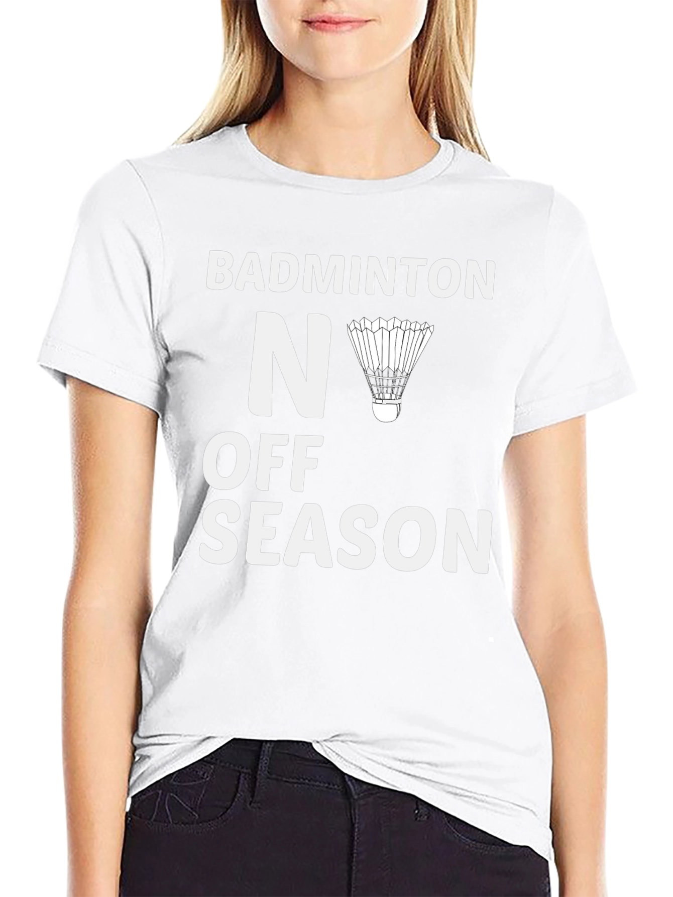 Camiseta Negra Badminton - Nunca Fuera de Temporada