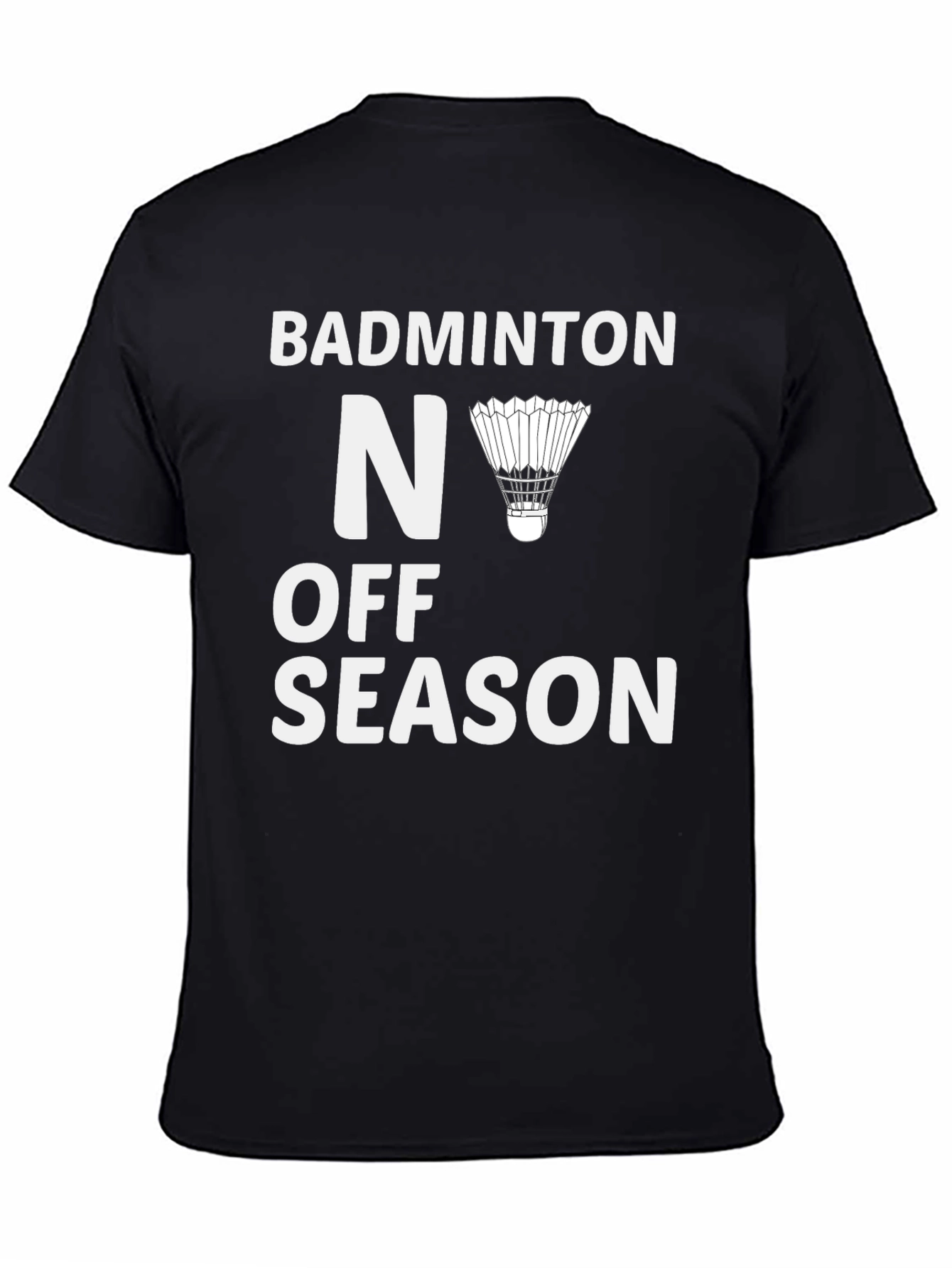 Camiseta Negra Badminton - Nunca Fuera de Temporada