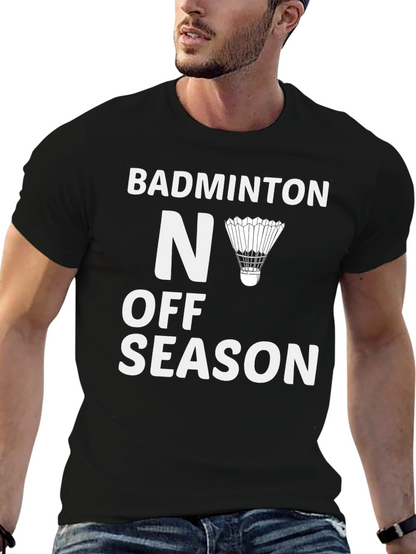 Camiseta Negra Badminton - Nunca Fuera de Temporada