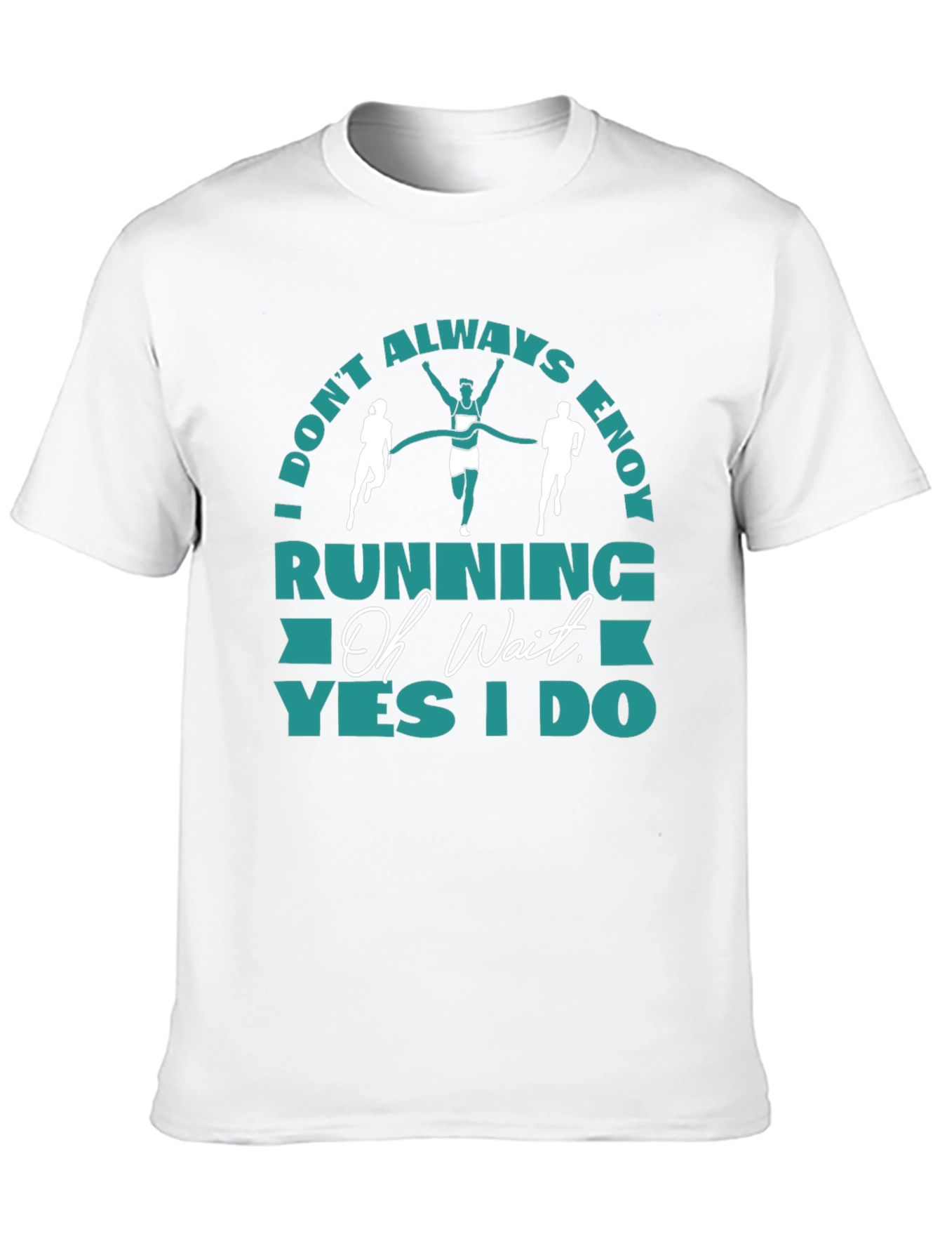 Camiseta Negra Running: Oh Wait Yes I Do