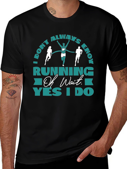 Camiseta Negra Running: Oh Wait Yes I Do