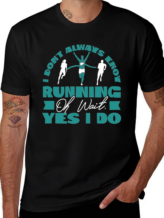 Camiseta Negra Running: Oh Wait Yes I Do