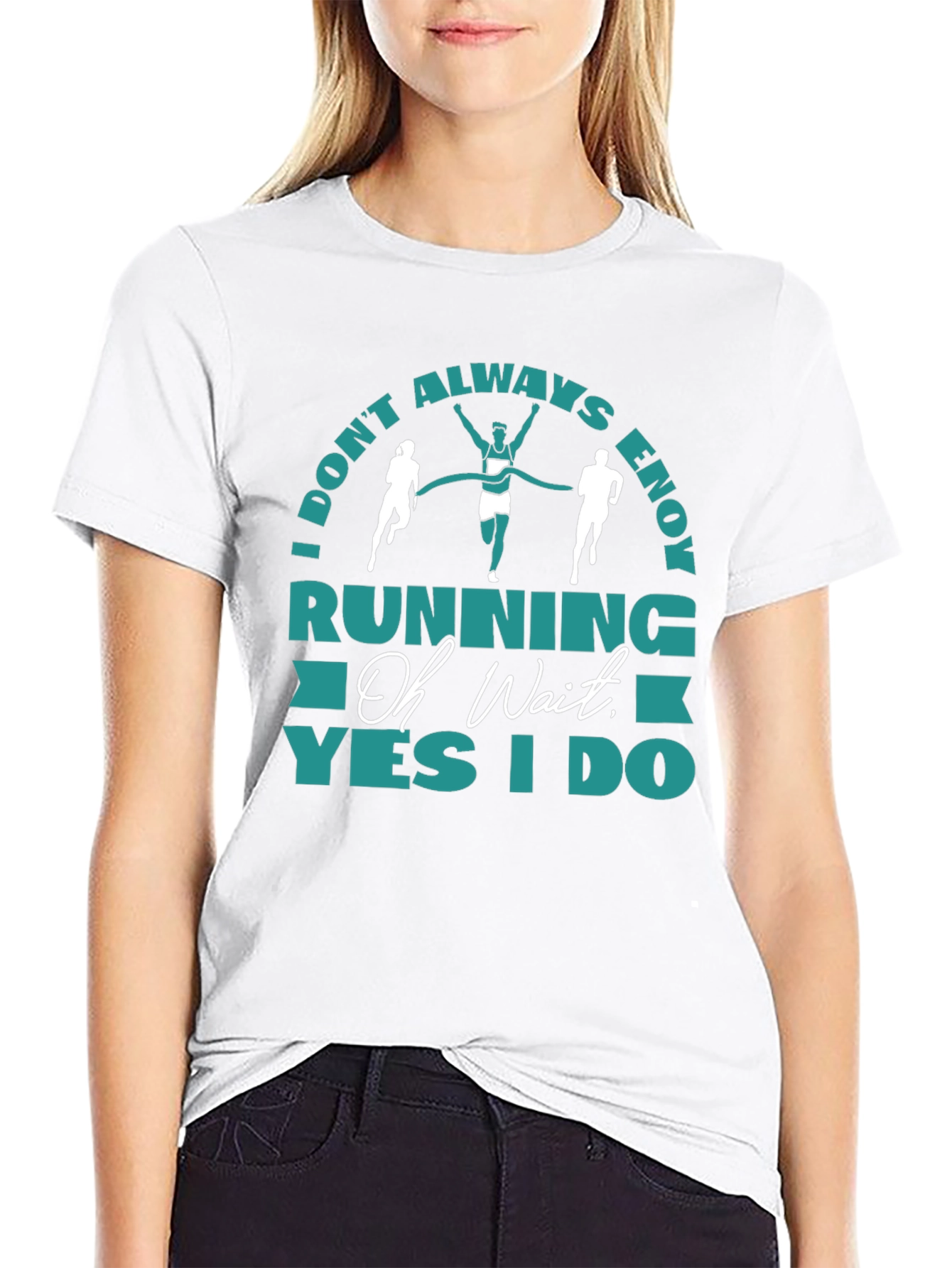 Camiseta Negra Running: Oh Wait Yes I Do