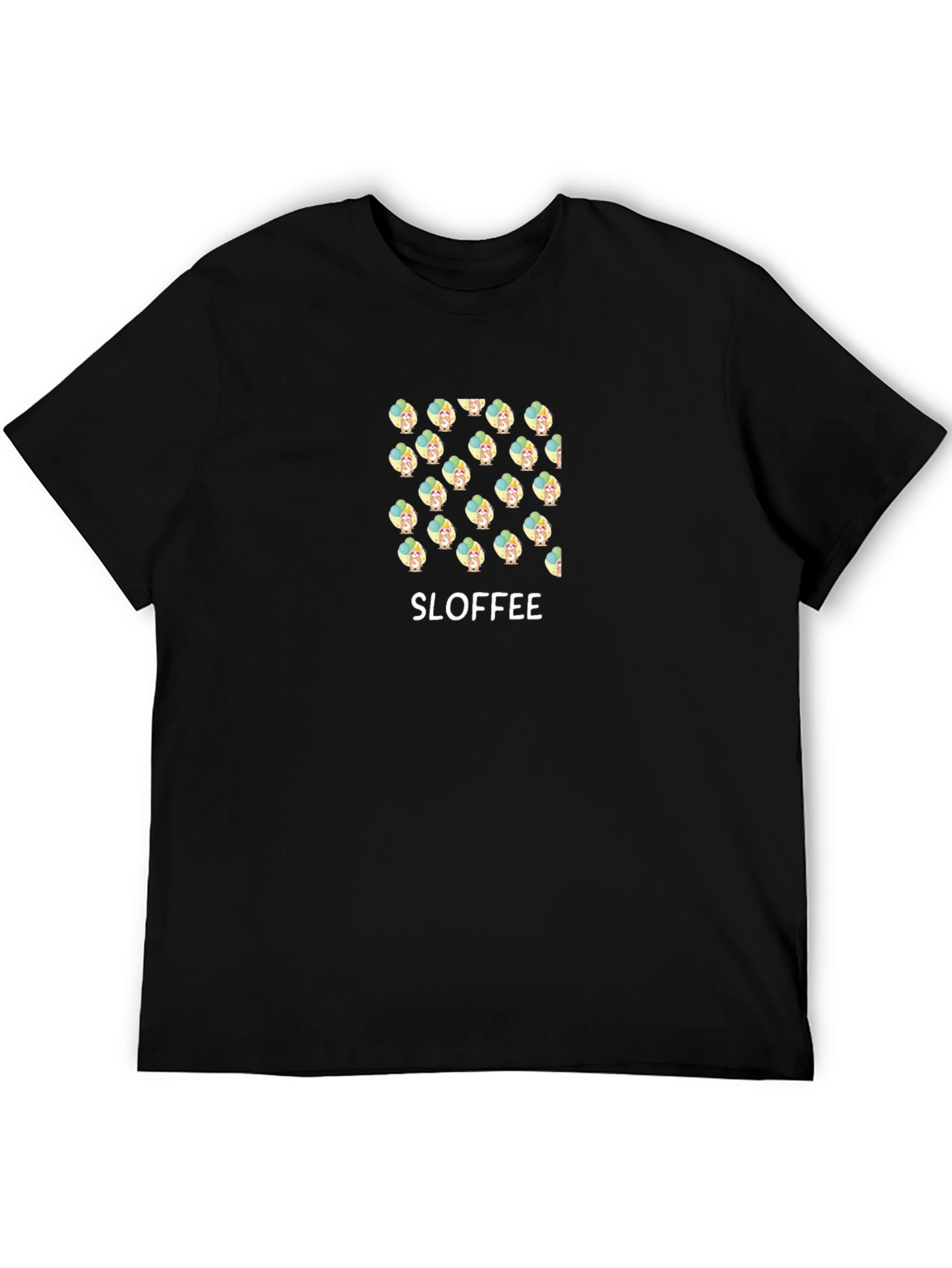 Camiseta Negra Estampada SLOFFEE para Hombre