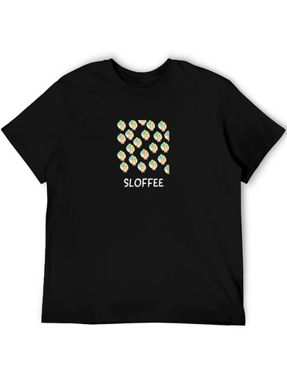 Camiseta Negra Estampada SLOFFEE para Hombre