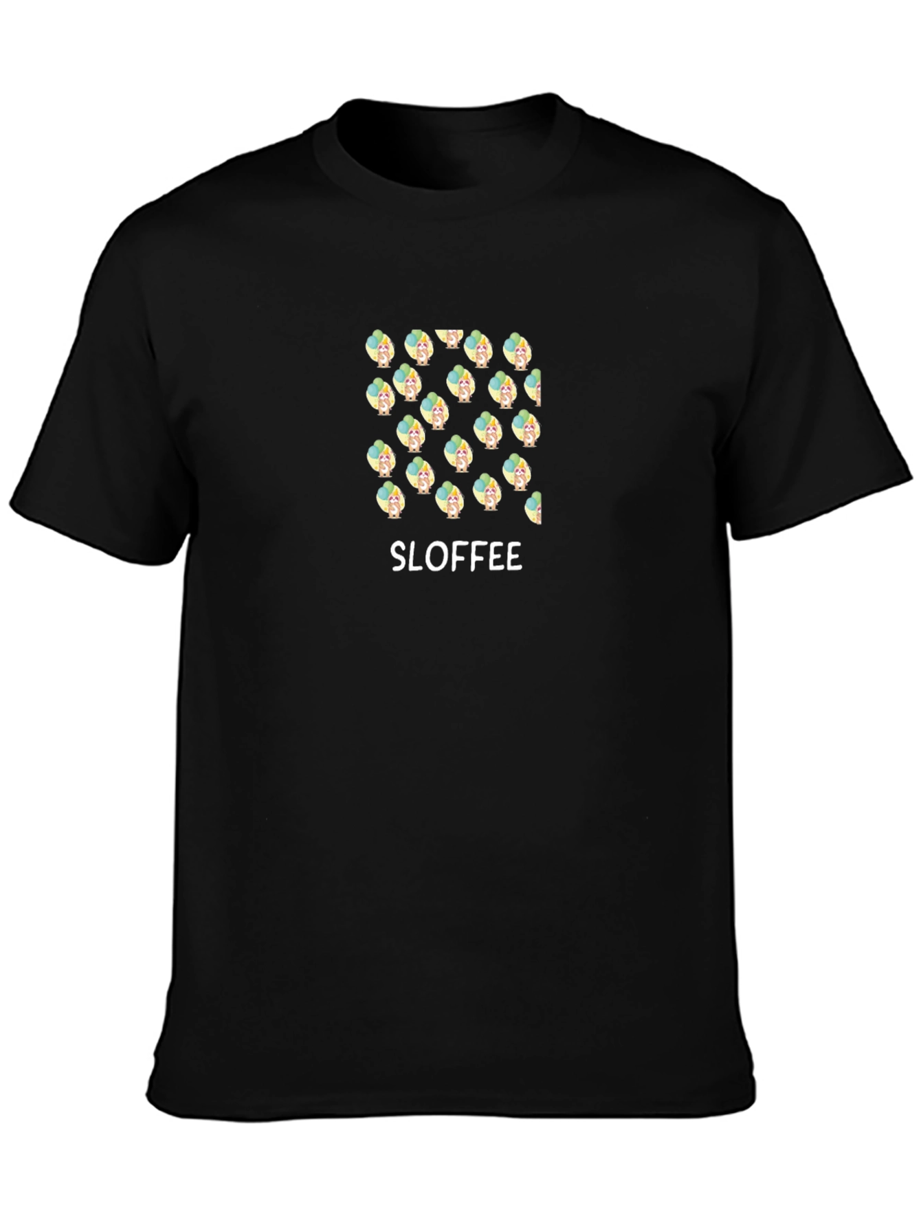 Camiseta Negra Estampada SLOFFEE para Hombre