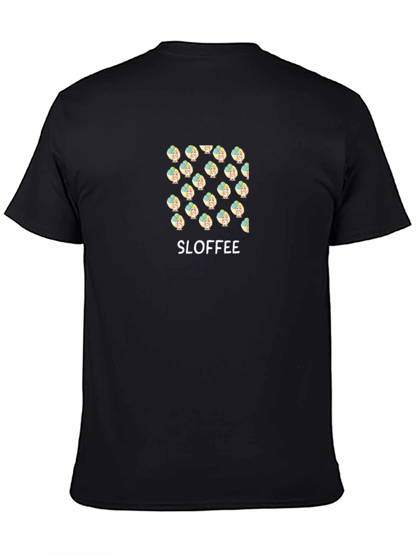 Camiseta Negra Estampada SLOFFEE para Hombre