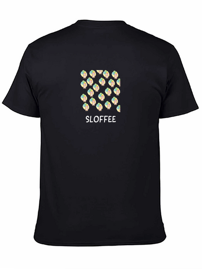 Camiseta Negra Estampada SLOFFEE para Hombre
