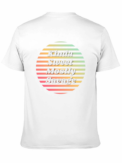 Camiseta Negra Kinda Sweet Mostly Savage