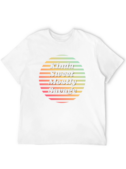 Camiseta Negra Kinda Sweet Mostly Savage