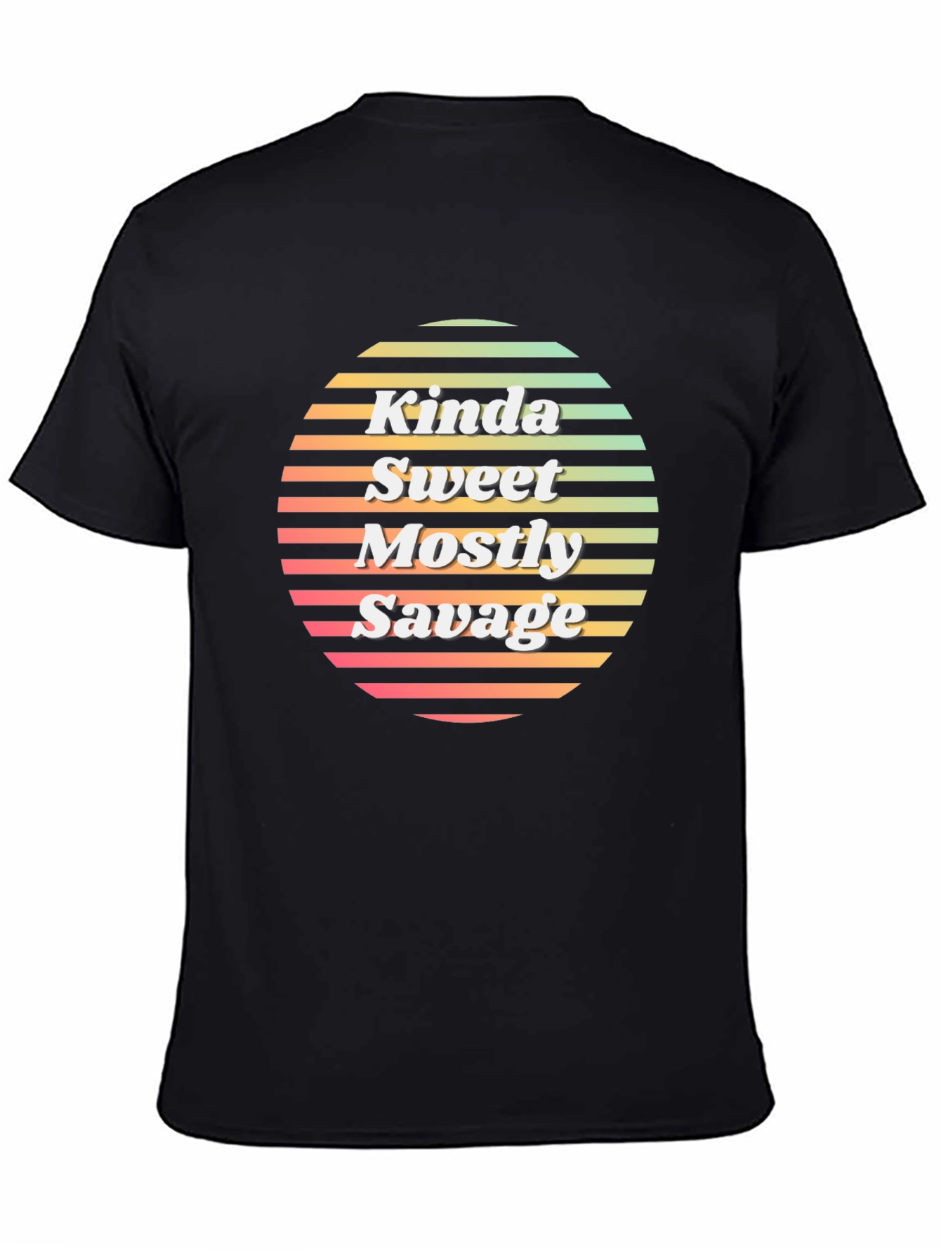 Camiseta Negra Kinda Sweet Mostly Savage