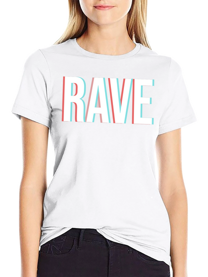 Camiseta Negra RAVE Efecto 3D para Hombre