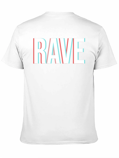 Camiseta Negra RAVE Efecto 3D para Hombre