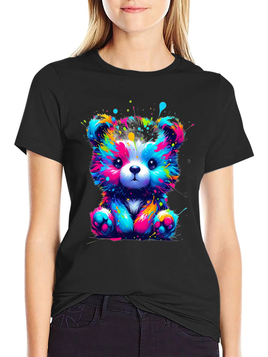 Camiseta Oso de Peluche Neon
