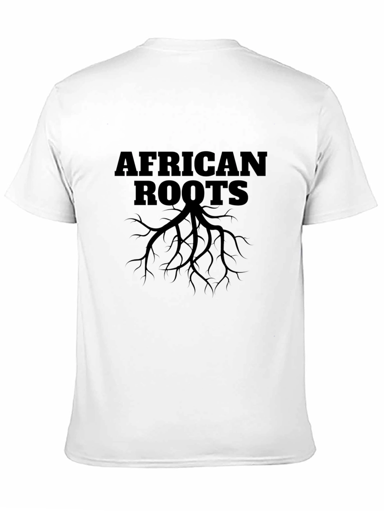 Camiseta Negra Raíces Africanas para Hombre