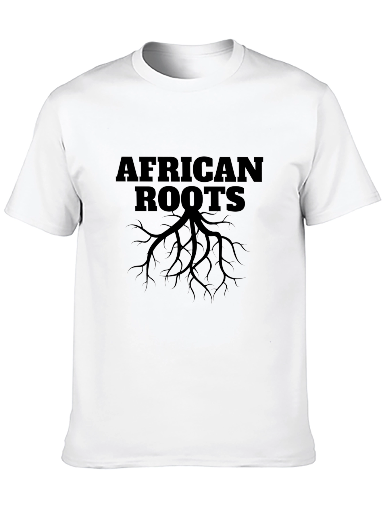 Camiseta Negra Raíces Africanas para Hombre