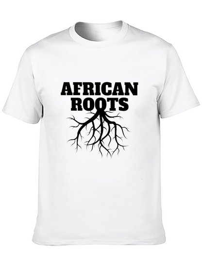 Camiseta Negra Raíces Africanas para Hombre
