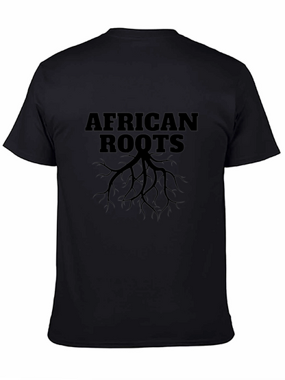 Camiseta Negra Raíces Africanas para Hombre