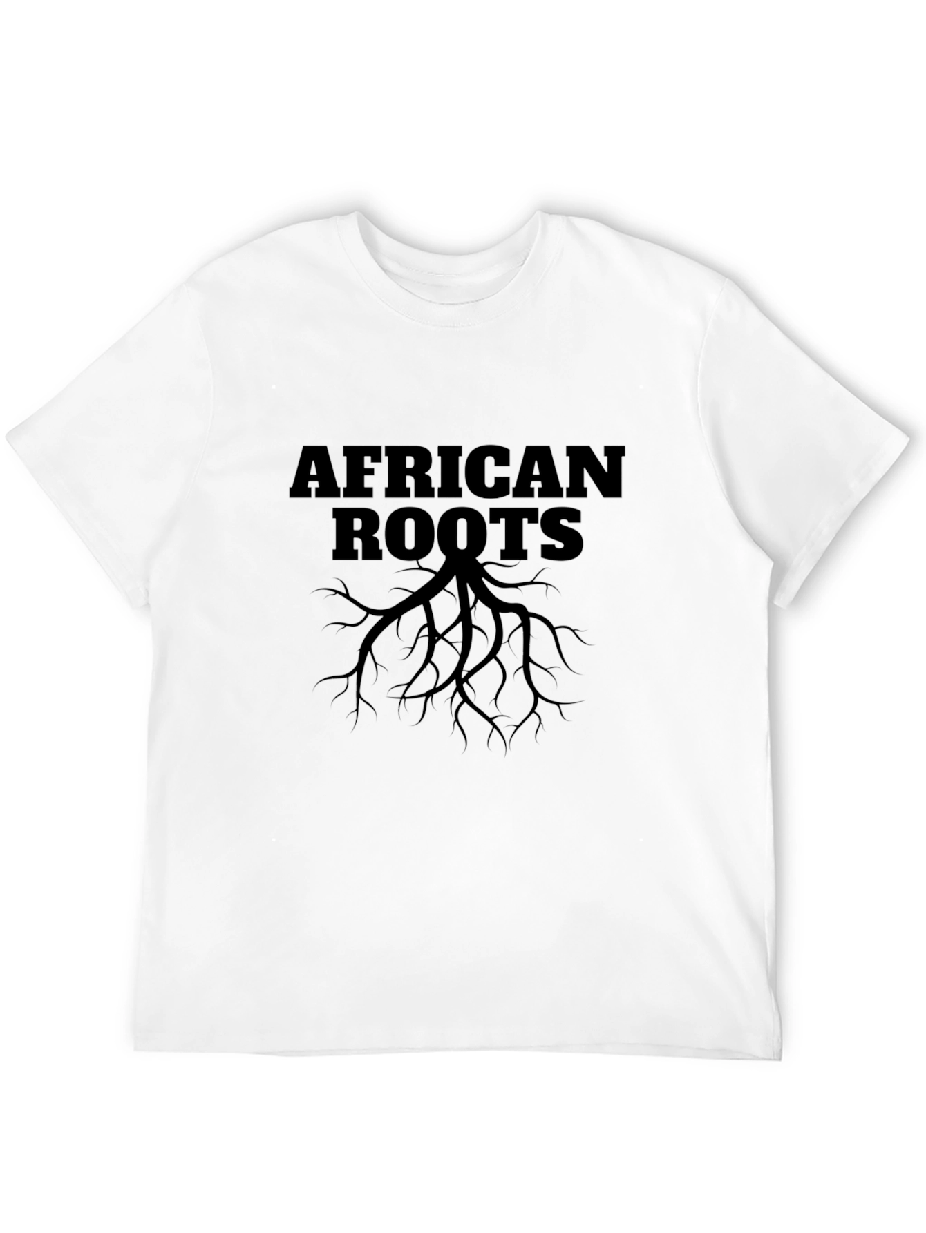 Camiseta Negra Raíces Africanas para Hombre