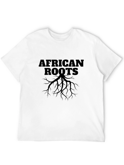 Camiseta Negra Raíces Africanas para Hombre