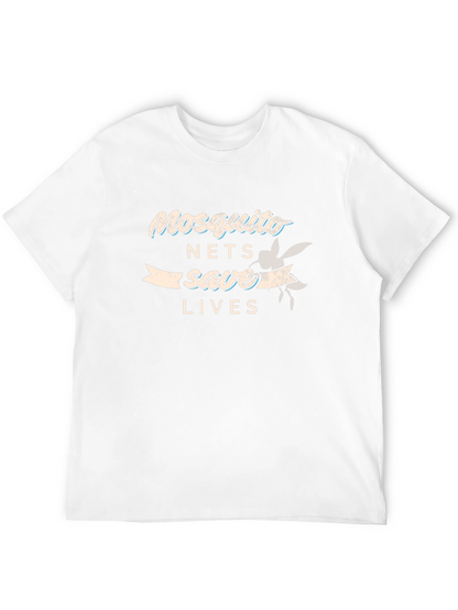 Camiseta Negra: ¡Mosquiteros Salvan Vidas!