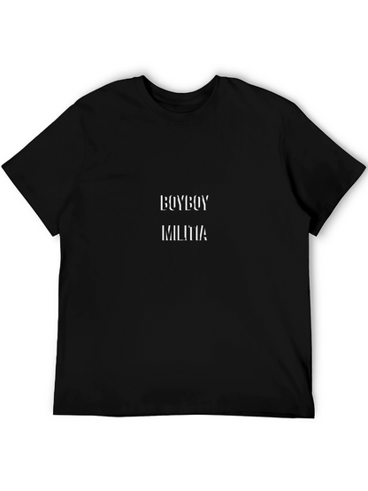 Camiseta Negra Boyboy Militia para Hombre