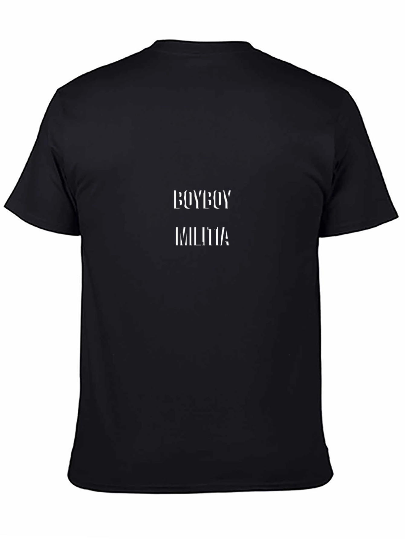 Camiseta Negra Boyboy Militia para Hombre