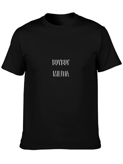 Camiseta Negra Boyboy Militia para Hombre