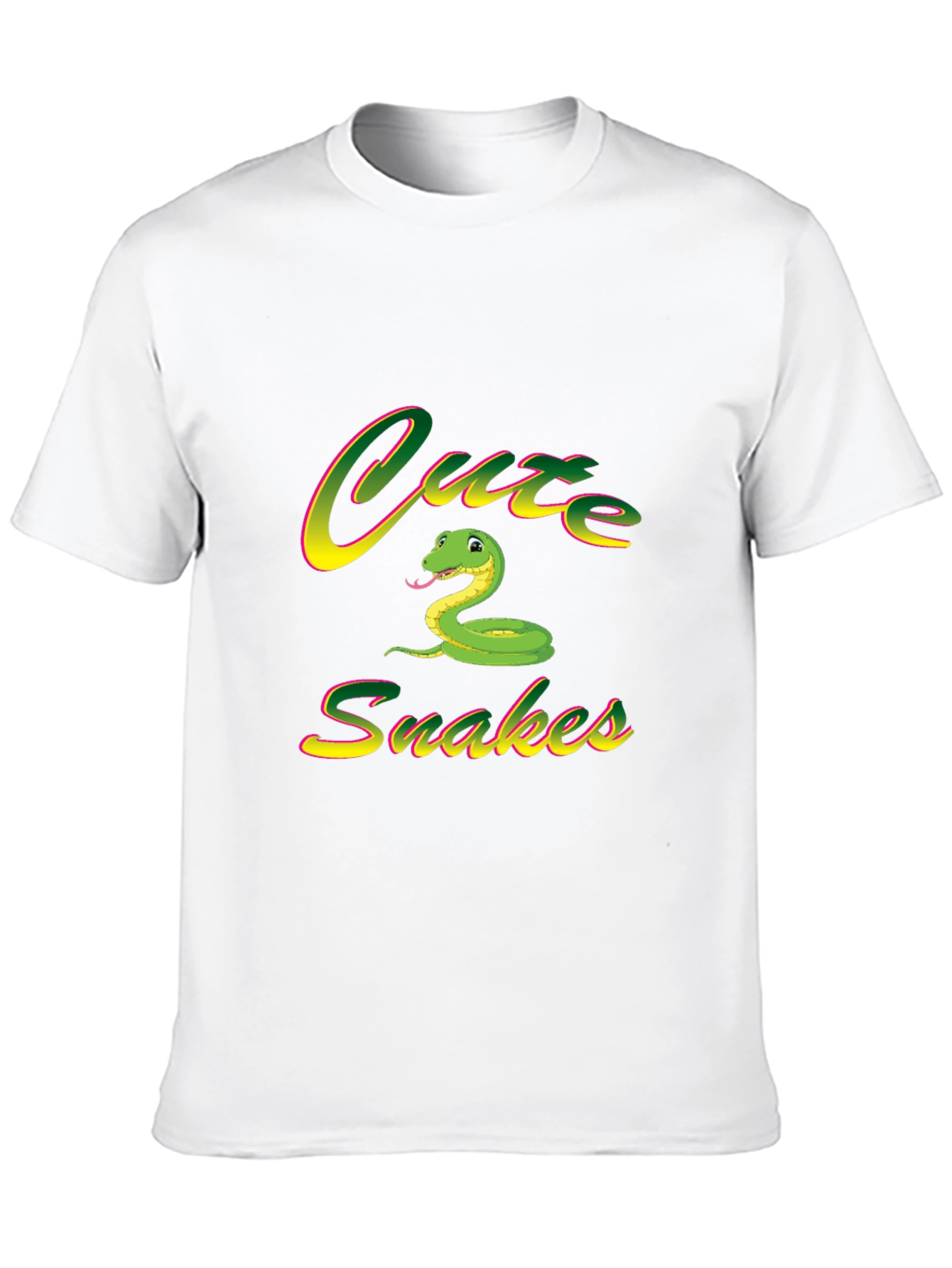 Camiseta Negra Cute Snakes para Hombre