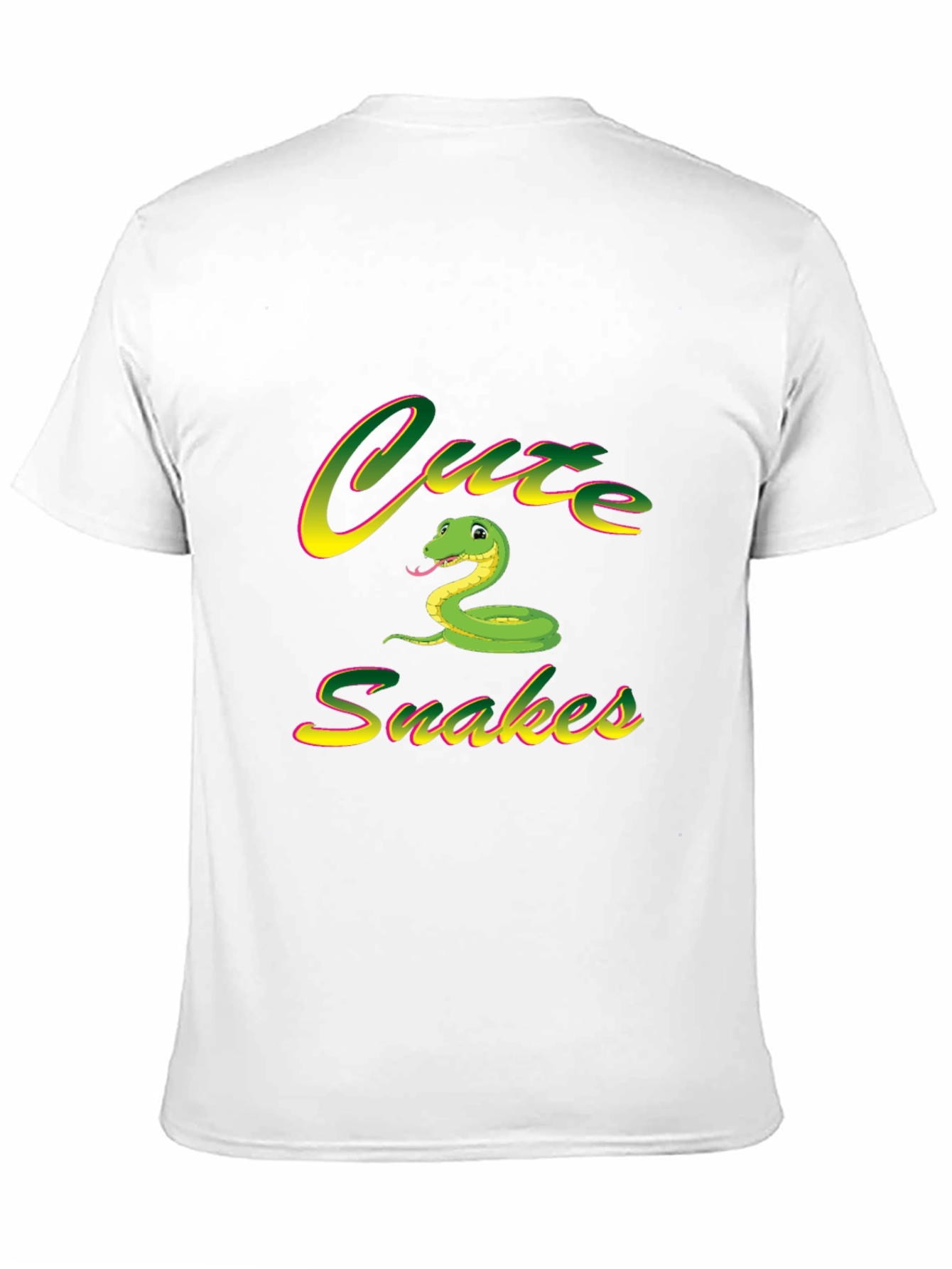 Camiseta Negra Cute Snakes para Hombre