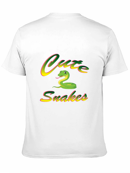 Camiseta Negra Cute Snakes para Hombre