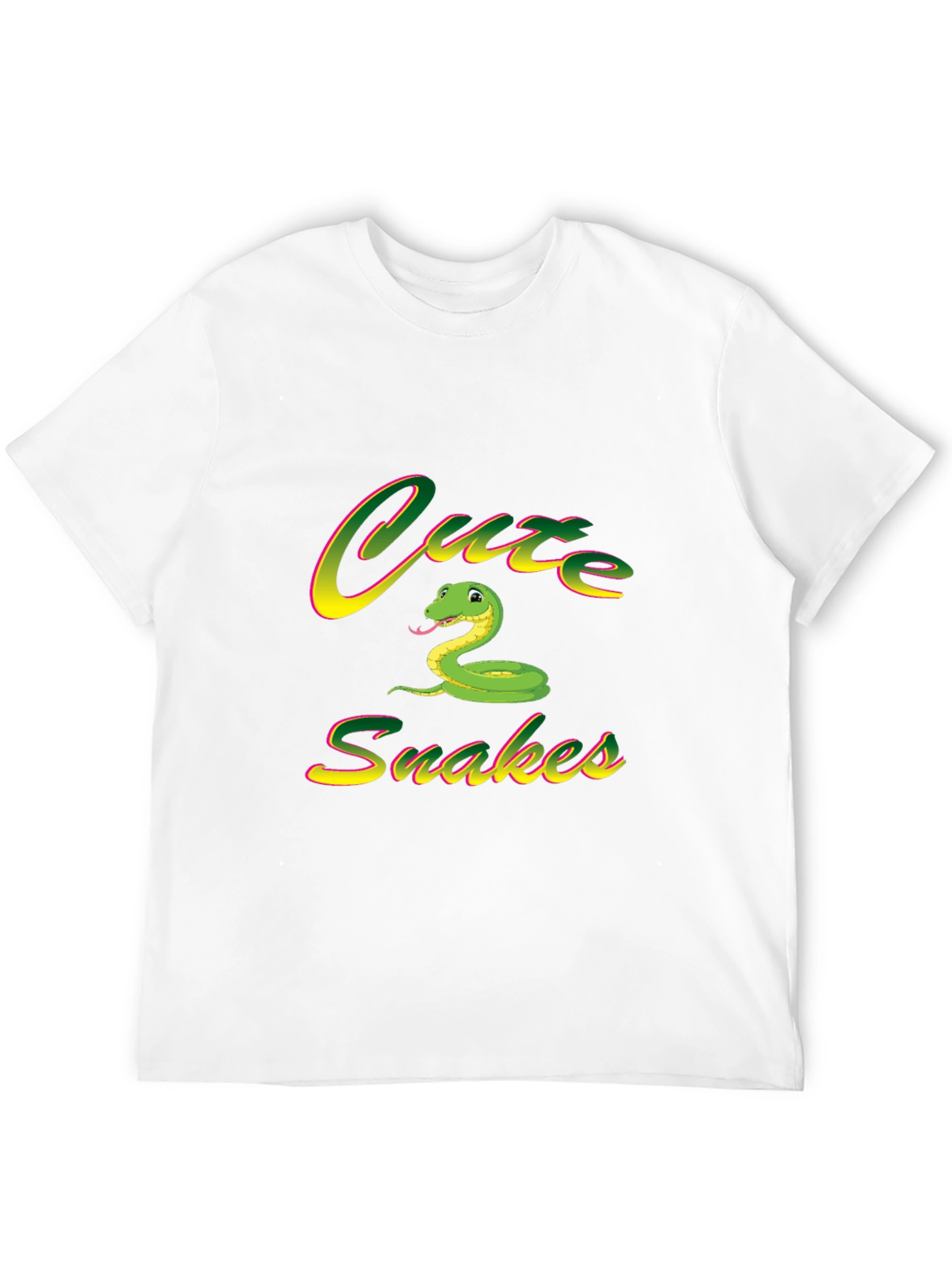 Camiseta Negra Cute Snakes para Hombre