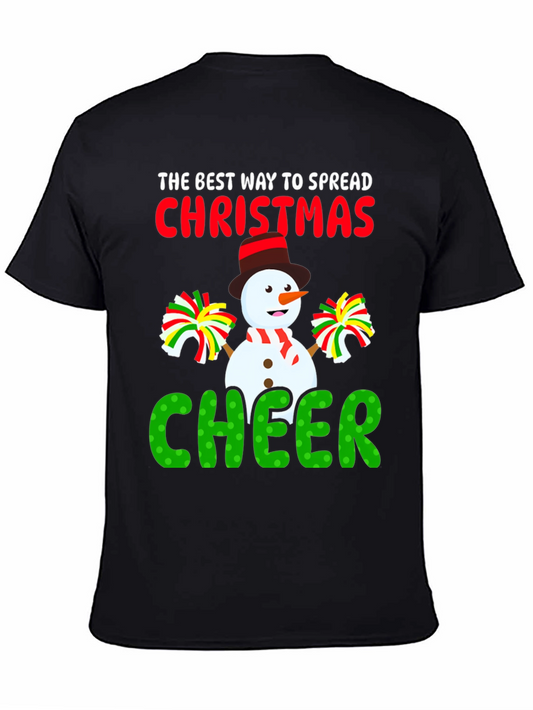 Camiseta Navideña con Muñeco de Nieve Cheerleader
