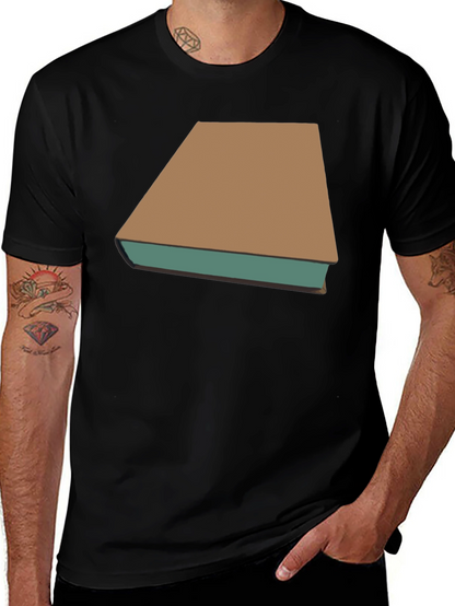 Camiseta Negra con Diseño de Libro Clásico