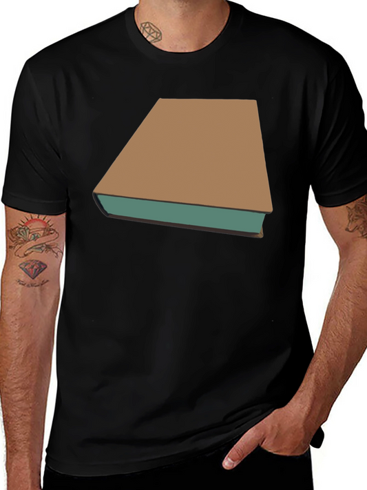 Camiseta Negra con Diseño de Libro Clásico