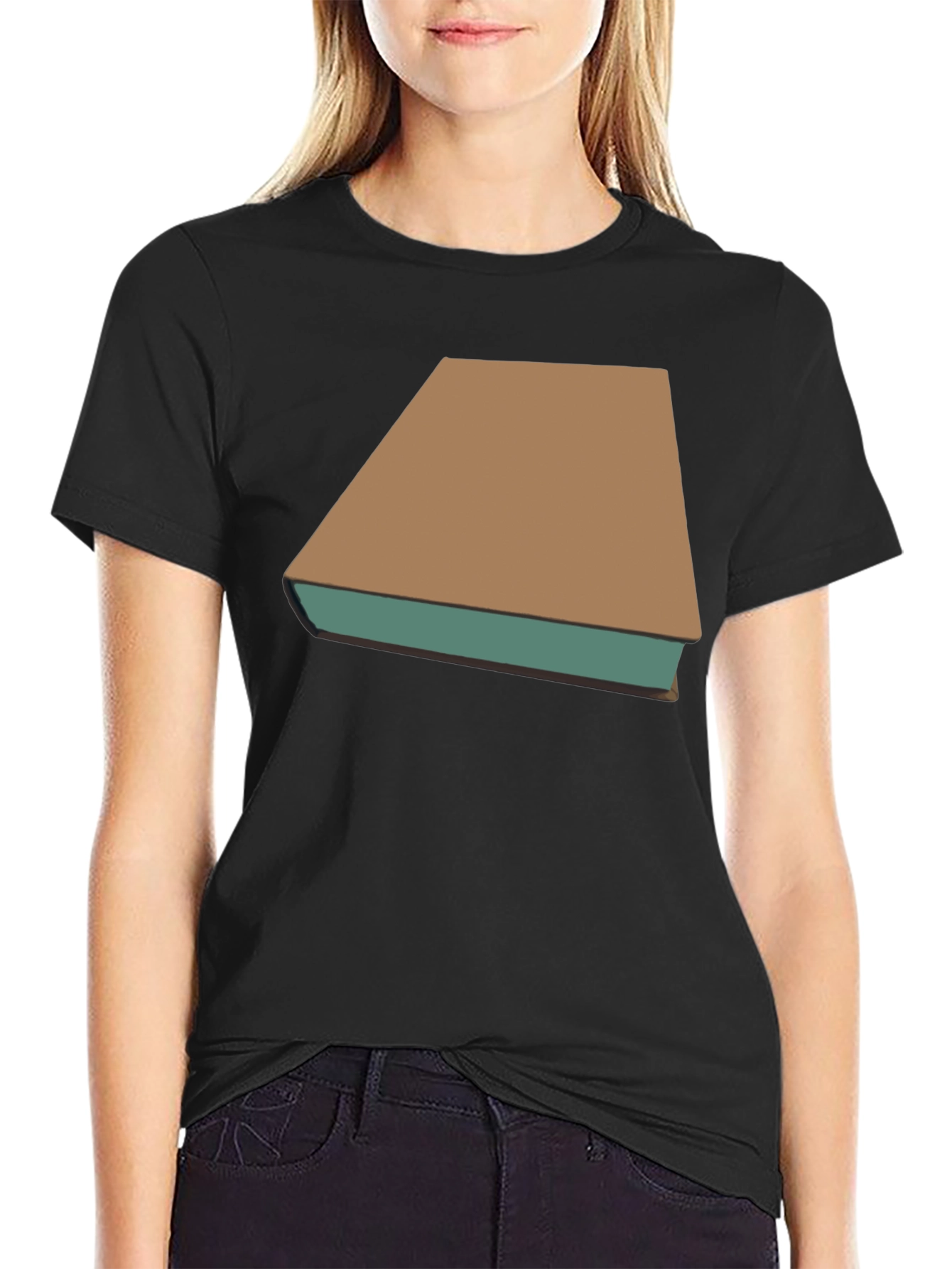 Camiseta Negra con Diseño de Libro Clásico