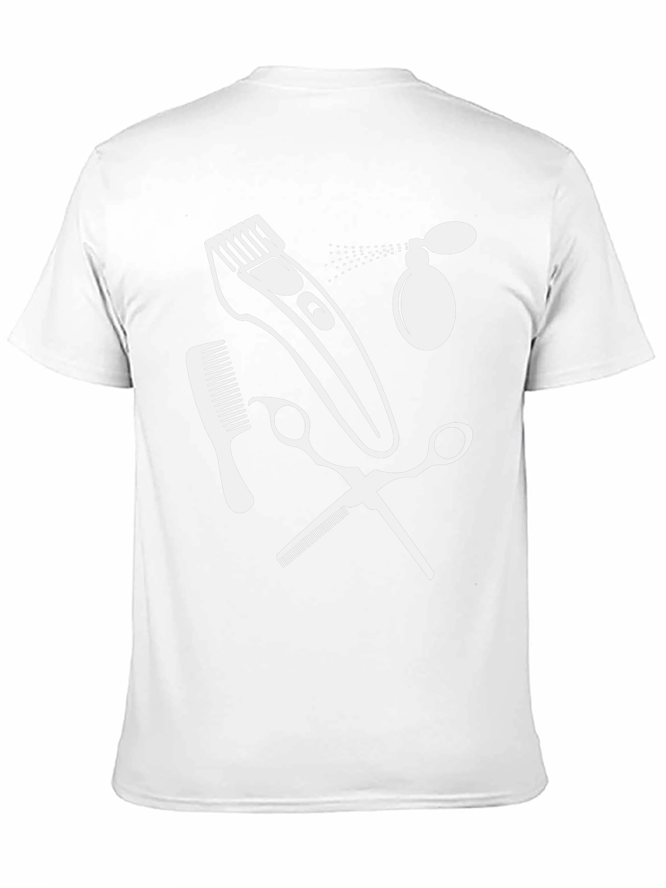 Camiseta Negra Estampado Barbero