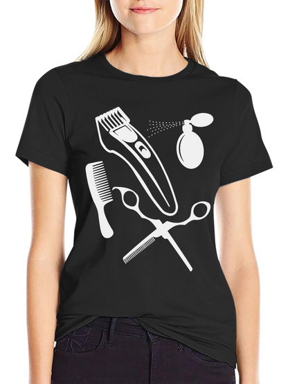 Camiseta Negra Estampado Barbero