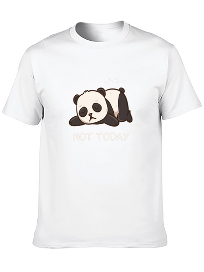 Camiseta Negra Panda Dormilón - No Hoy