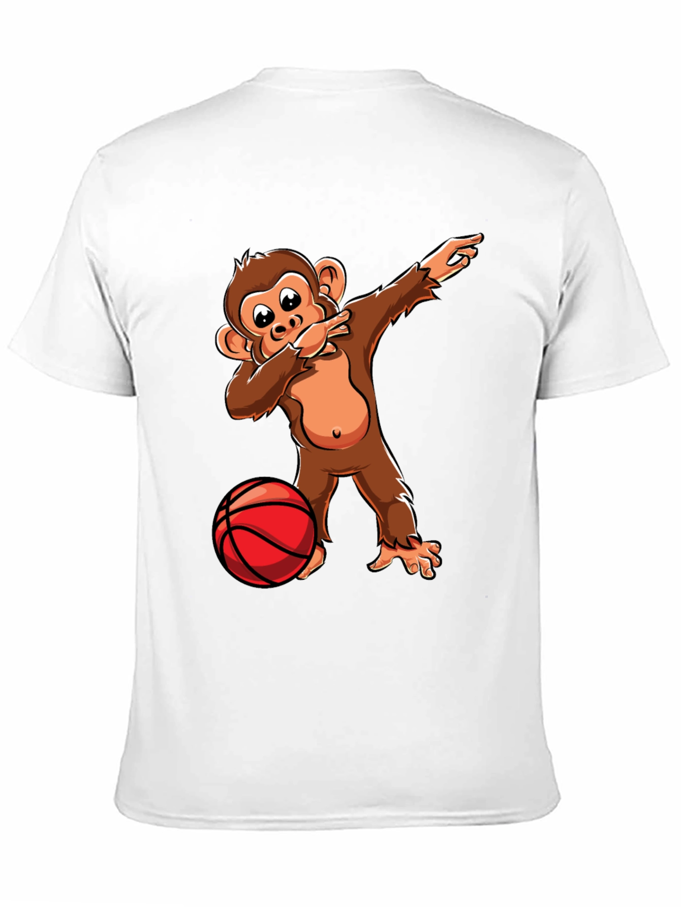 Camiseta Negra con Mono Dabbing Baloncesto