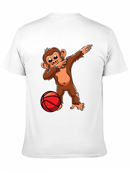 Camiseta Negra con Mono Dabbing Baloncesto