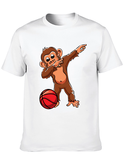 Camiseta Negra con Mono Dabbing Baloncesto