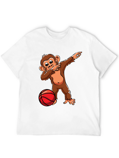 Camiseta Negra con Mono Dabbing Baloncesto