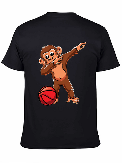 Camiseta Negra con Mono Dabbing Baloncesto